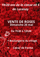 Affiche vente de roses 2024