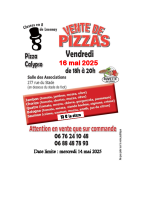 Flyer pizza 16 mai 2025
