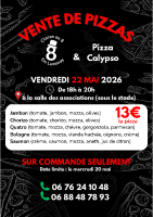 Vente Pizza 8 Calypso